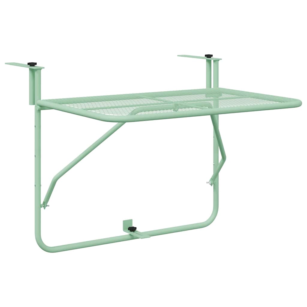 Viseci Balkon Stol Menta zelena 60 x 39 x 65 cm Čelik