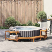 Okruženje za bubble bath polukružna Smeđa 272 x 120 x 55,5 cm