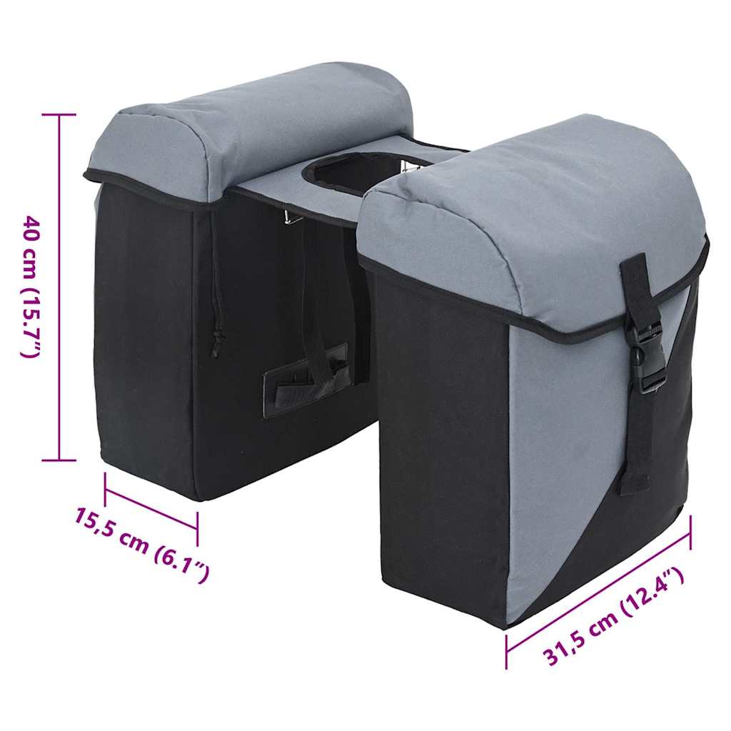 Torba za bicikl Siva i crna 31.5 x 15.5 x 40 cm Poliester