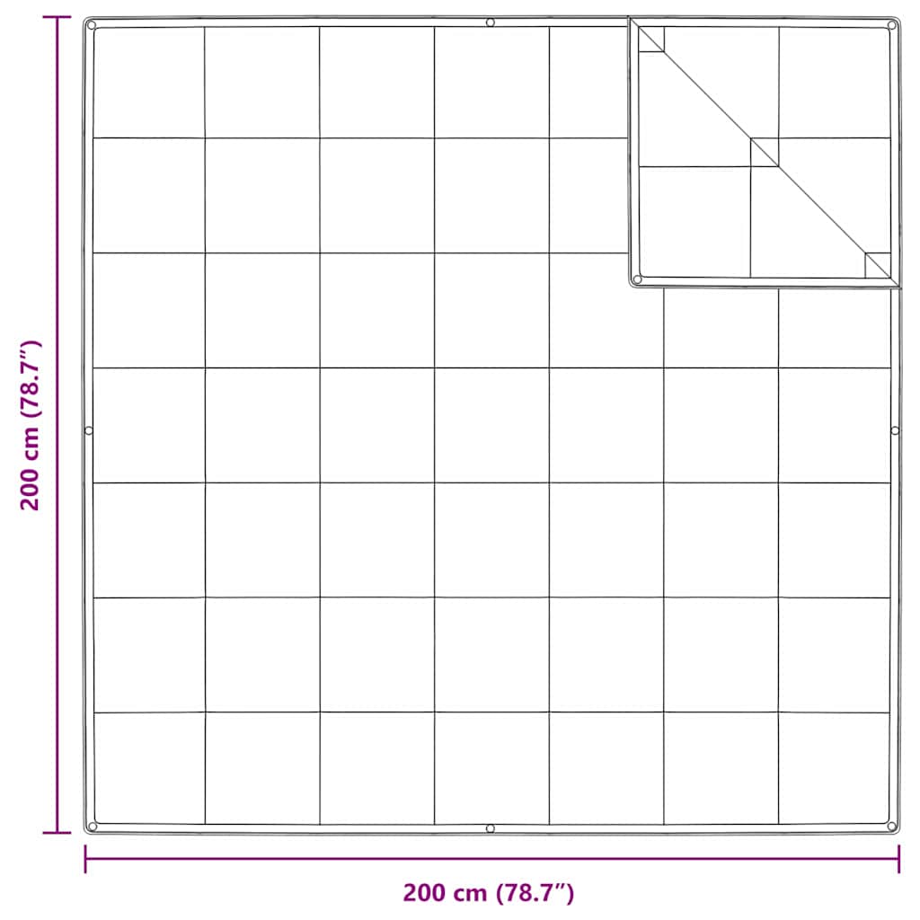 2-u-1 Punionica Bijelo 200 x 200 cm Perje