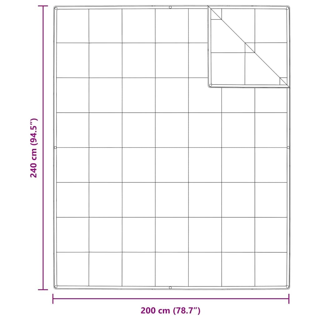 2-u-1 Punionica Bijelo 240 x 200 cm Perje