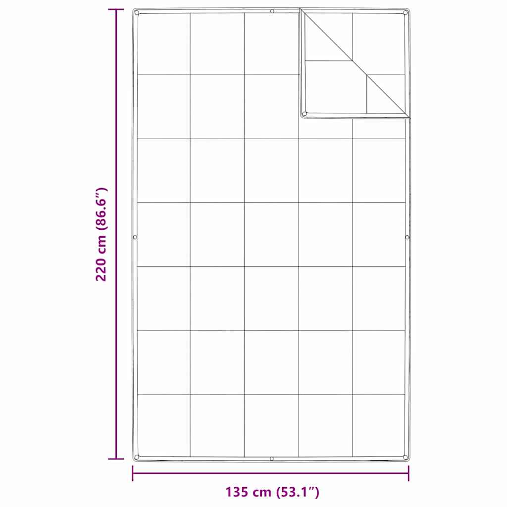 2-u-1 Punionica Bijelo 135 x 220 cm Perje