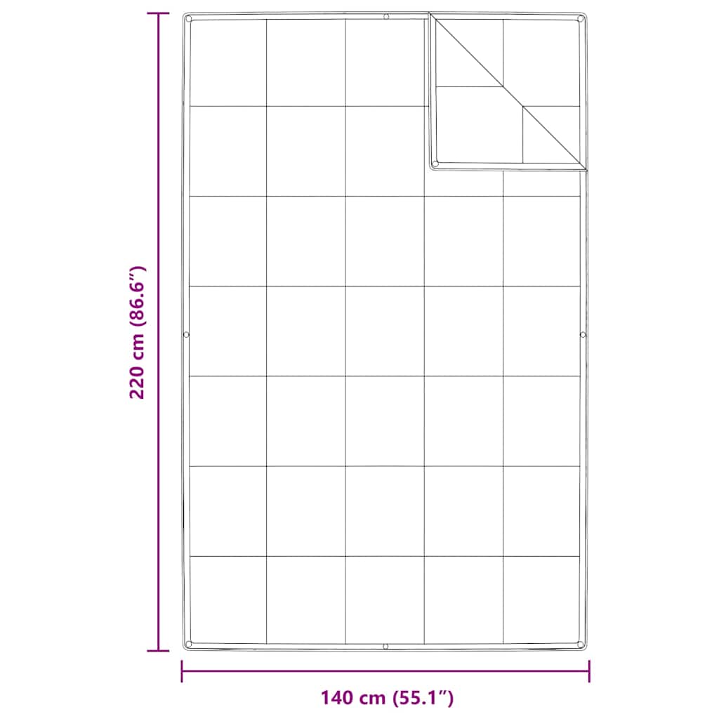 2-u-1 Punionica Bijelo 140 x 220 cm Perje