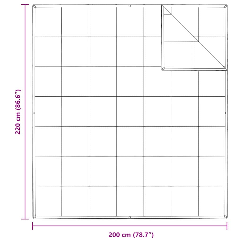 2-u-1 Punionica Bijelo 200 x 220 cm Perje