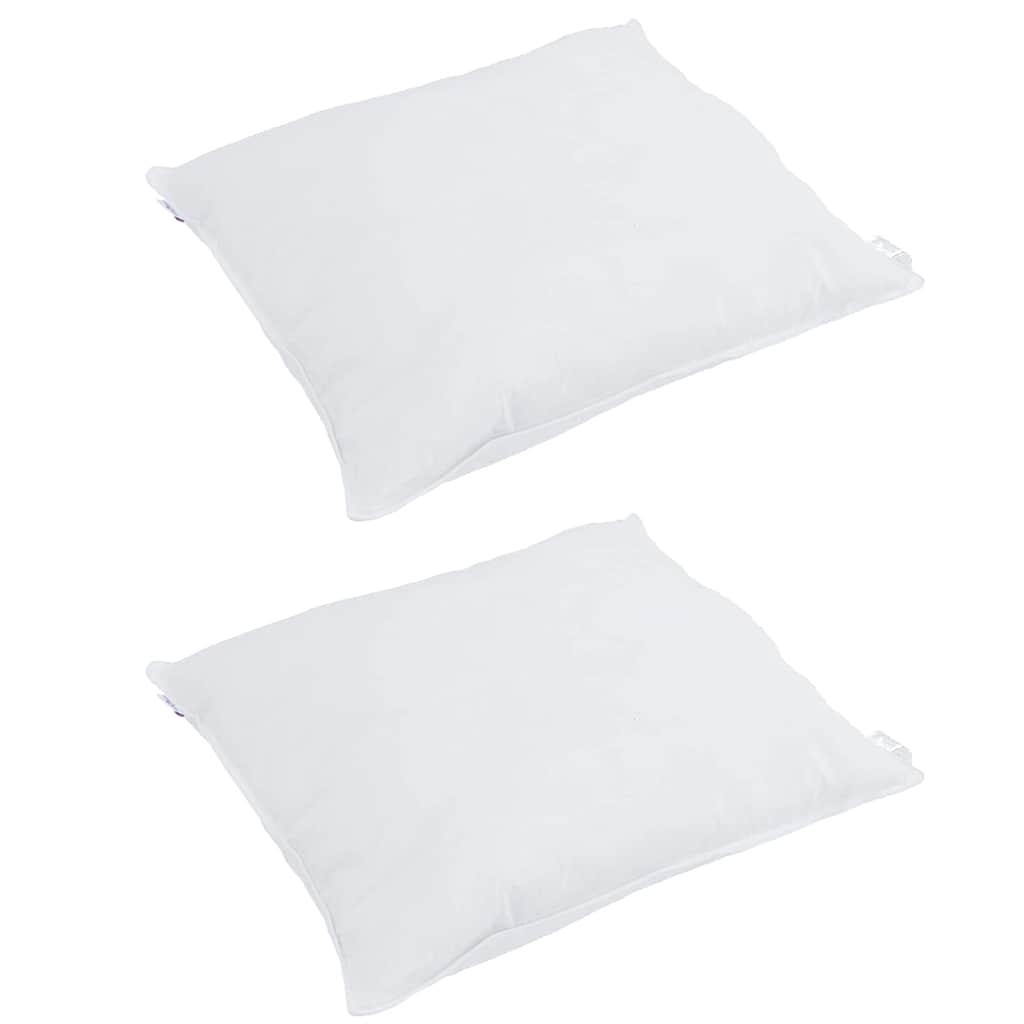 Jastuk s jastukom 2 pcs Bijelo 40 x 40 cm Perje
