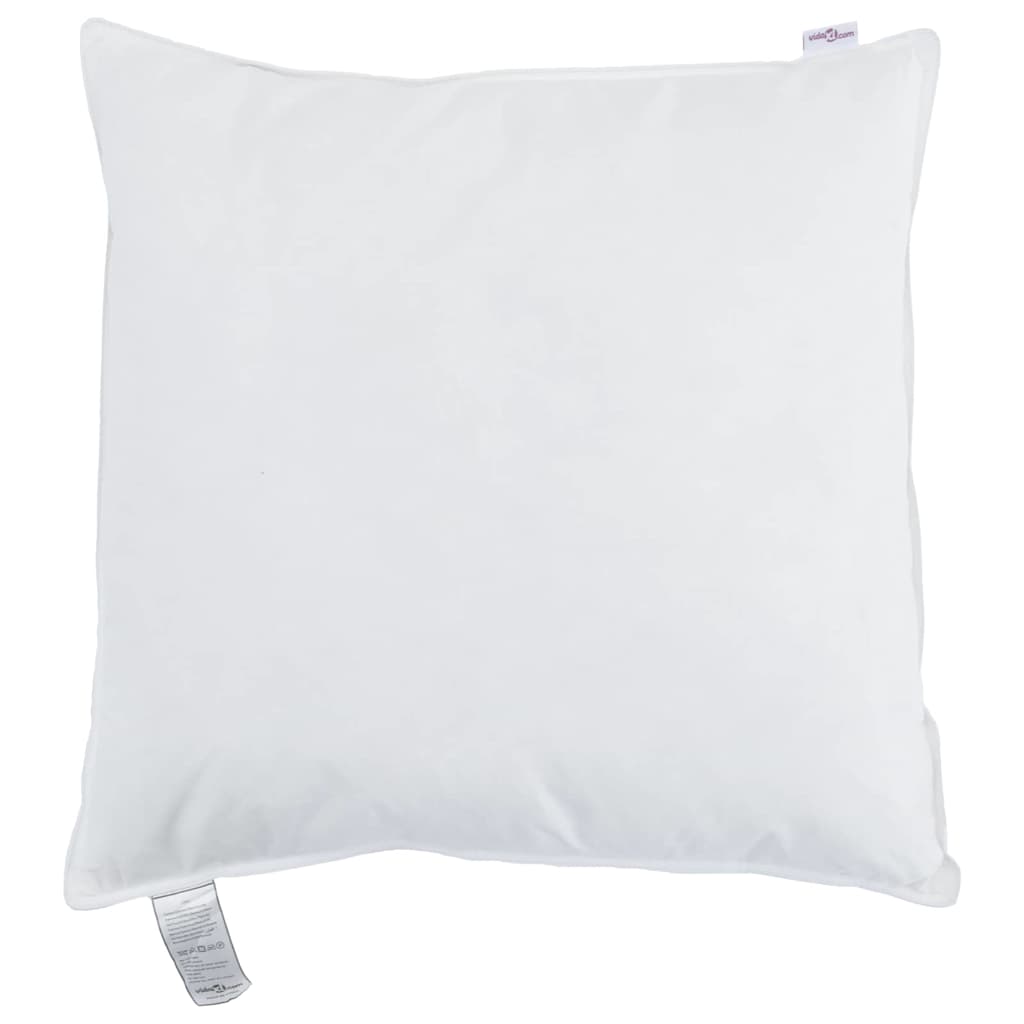 Jastuk s jastukom 2 pcs Bijelo 40 x 40 cm Perje