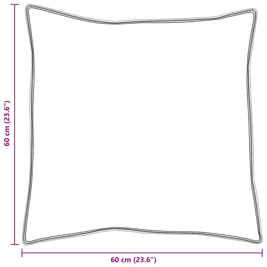 Jastuk s jastukom 2 pcs Bijelo 60 x 60 cm Perje