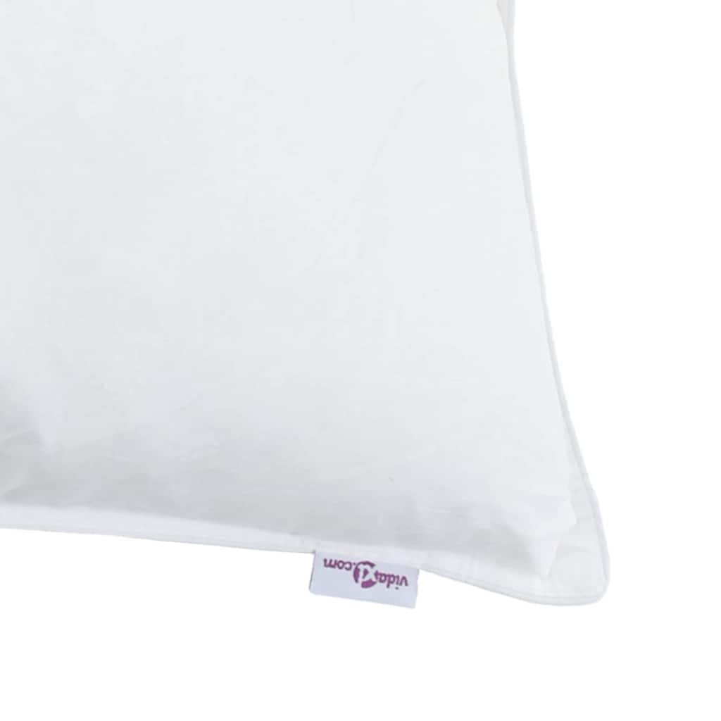 Jastuk s jastukom 2 pcs Bijelo 60 x 70 cm Perje