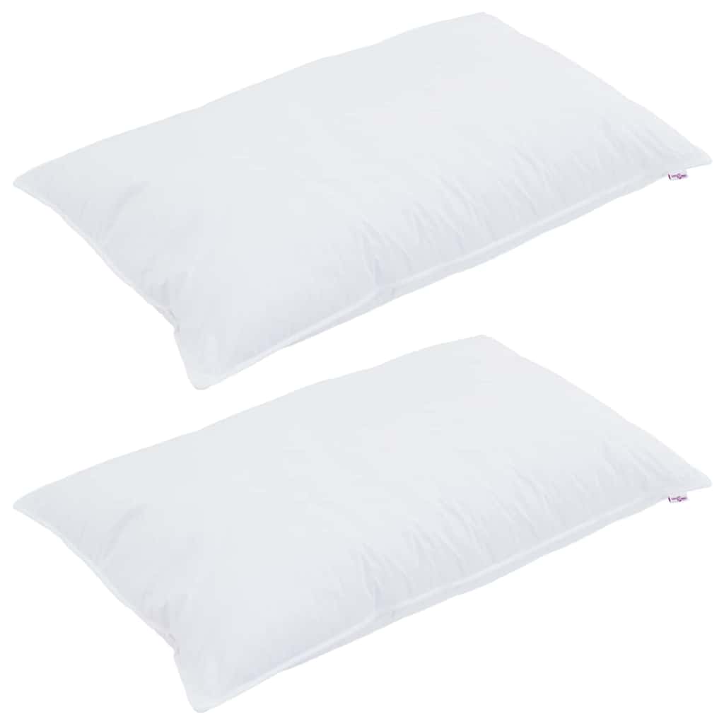Jastuk s jastukom 2 pcs Bijelo 40 x 80 cm Pamuk
