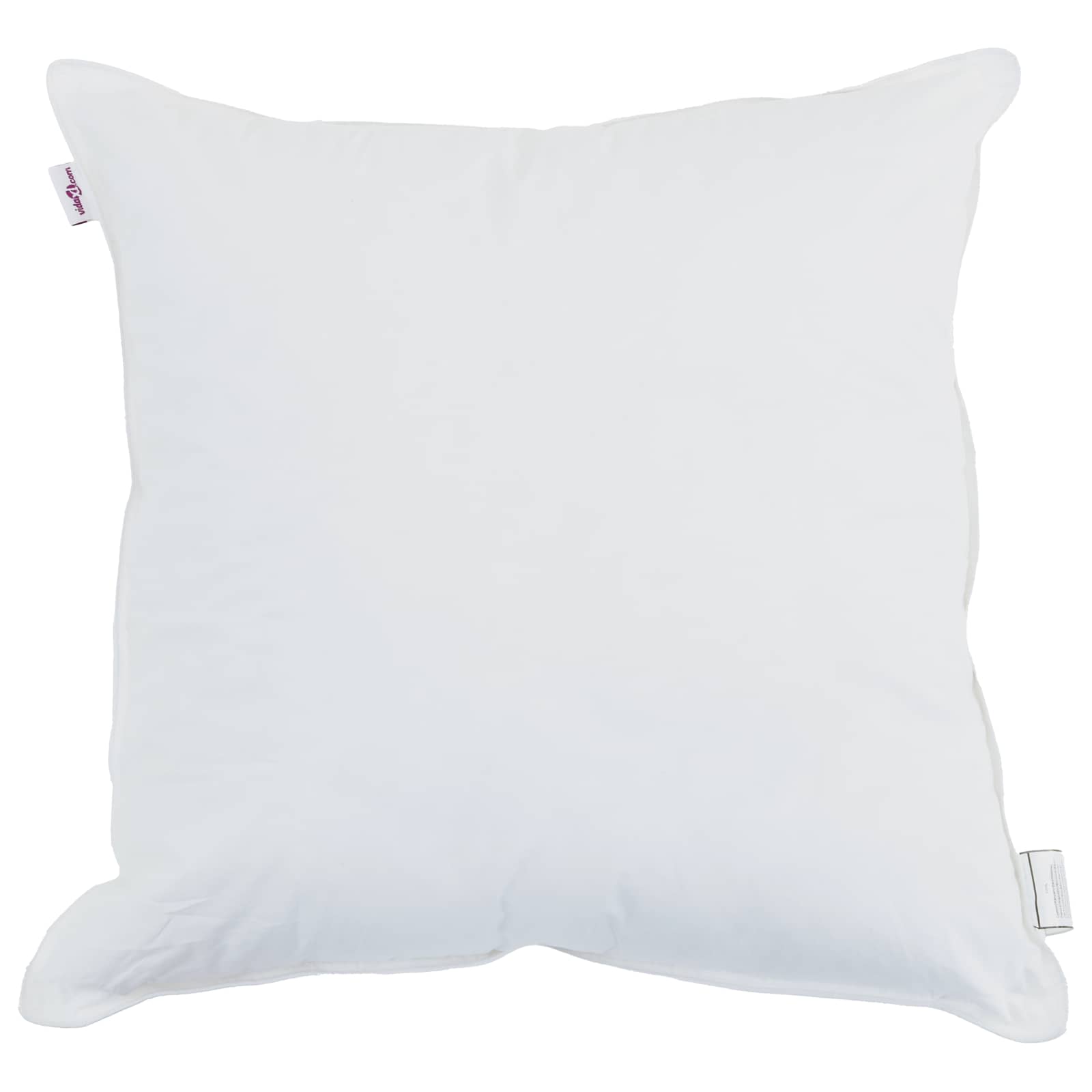 Jastuk s jastukom 2 pcs Bijelo 50 x 50 cm Pamuk