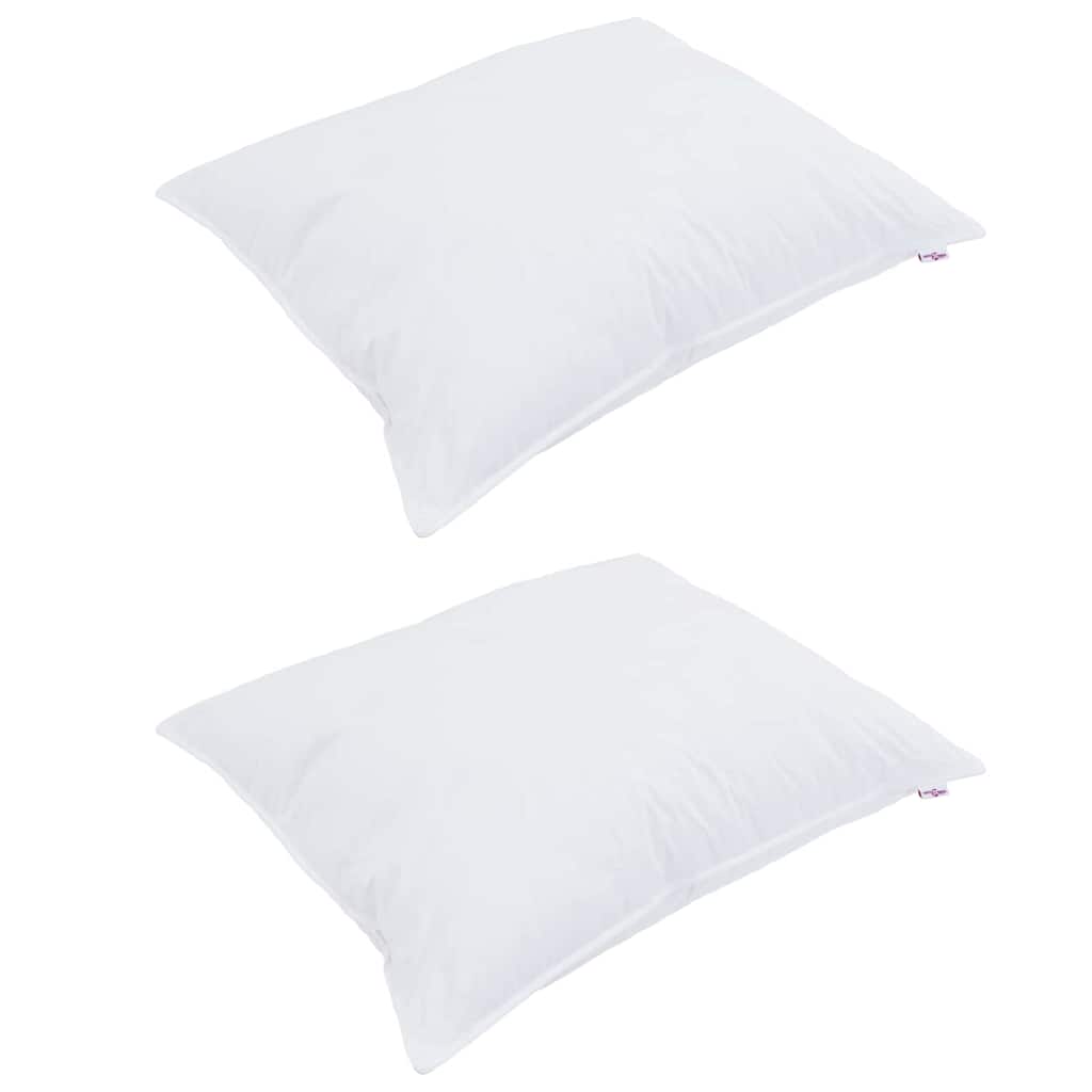 Jastuk s jastukom 2 pcs Bijelo 70 x 90 cm Pamuk
