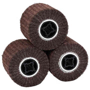 Brusni valjci 3 pcs Smeđa 12 x 12 x 10 cm Sintetička vlakna