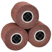 Brusni valjci 3 pcs Smeđa 12 x 12 x 10 cm Sintetička vlakna