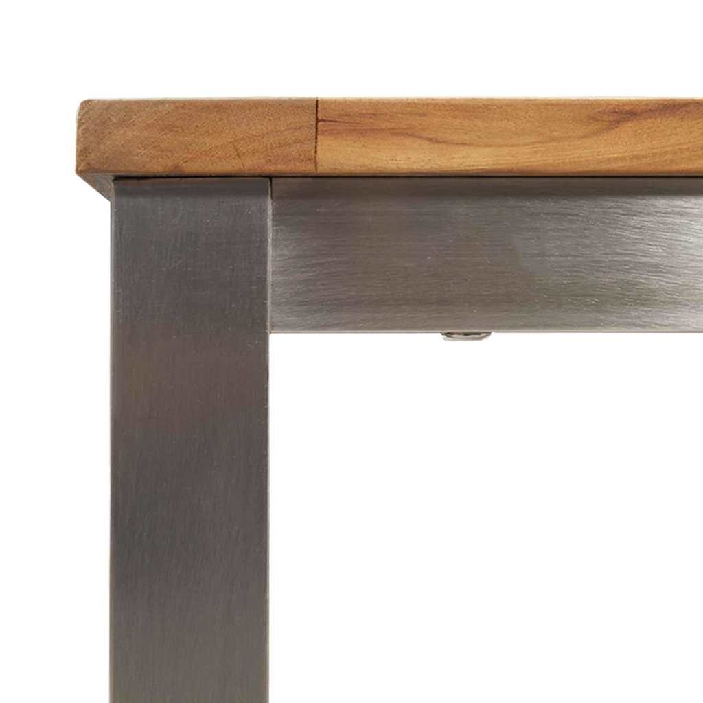 TrpezarijskiStol Smeđa 150 x 90 x 75 cm Čvrsto teak drvo