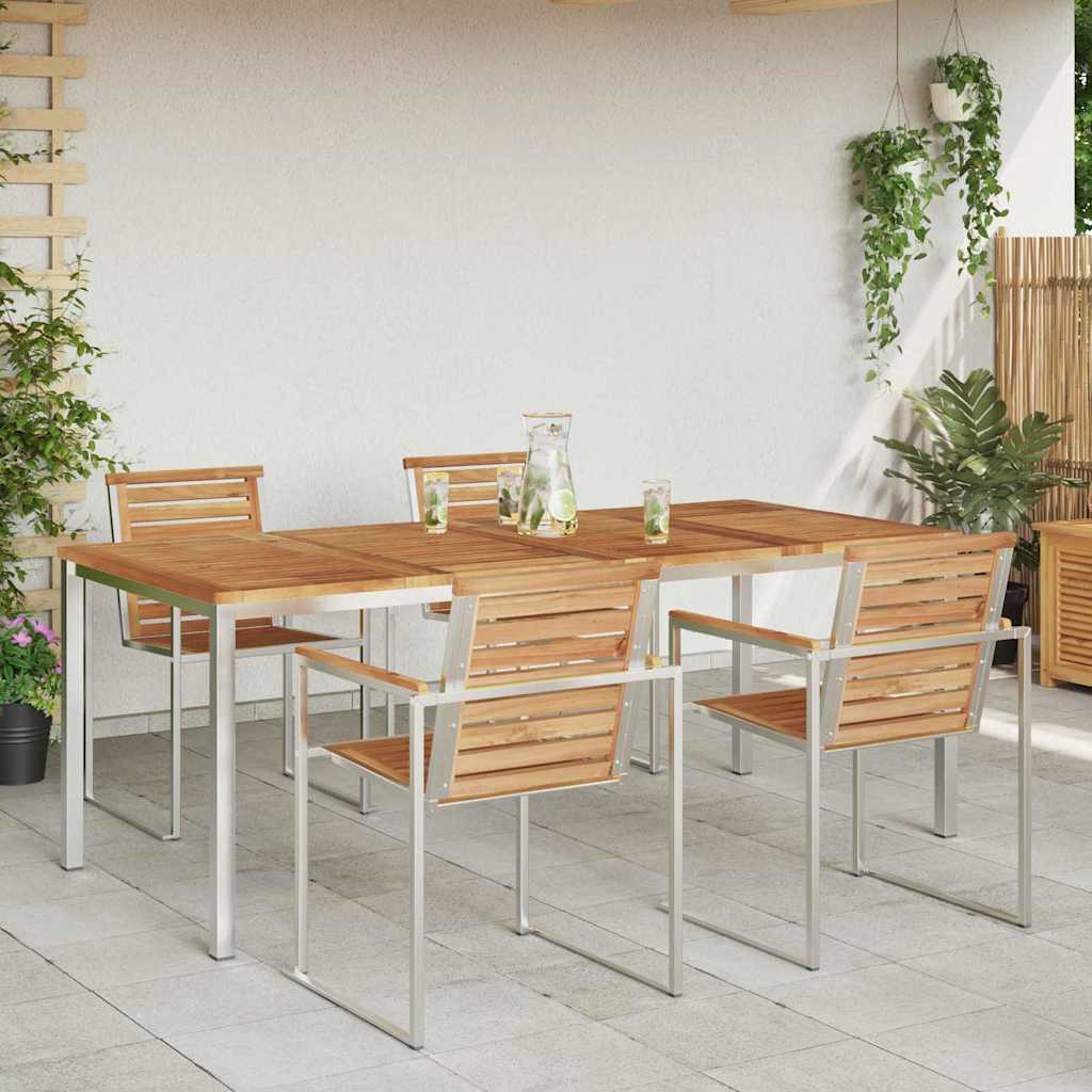 TrpezarijskiStol Smeđa 200 x 90 x 75 cm Čvrsto teak drvo