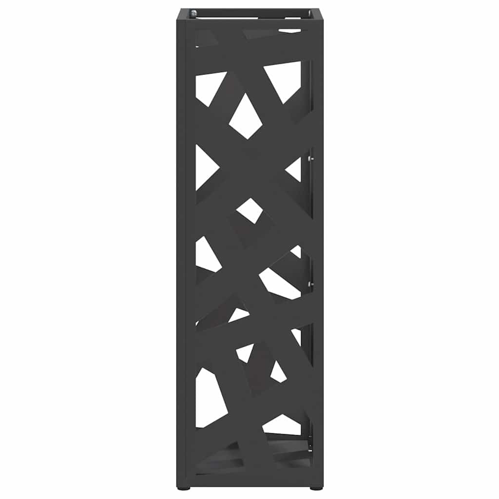 Stalak za kišobran s pohranom Crna 15,5 x 15,5 x 49 cm Metal