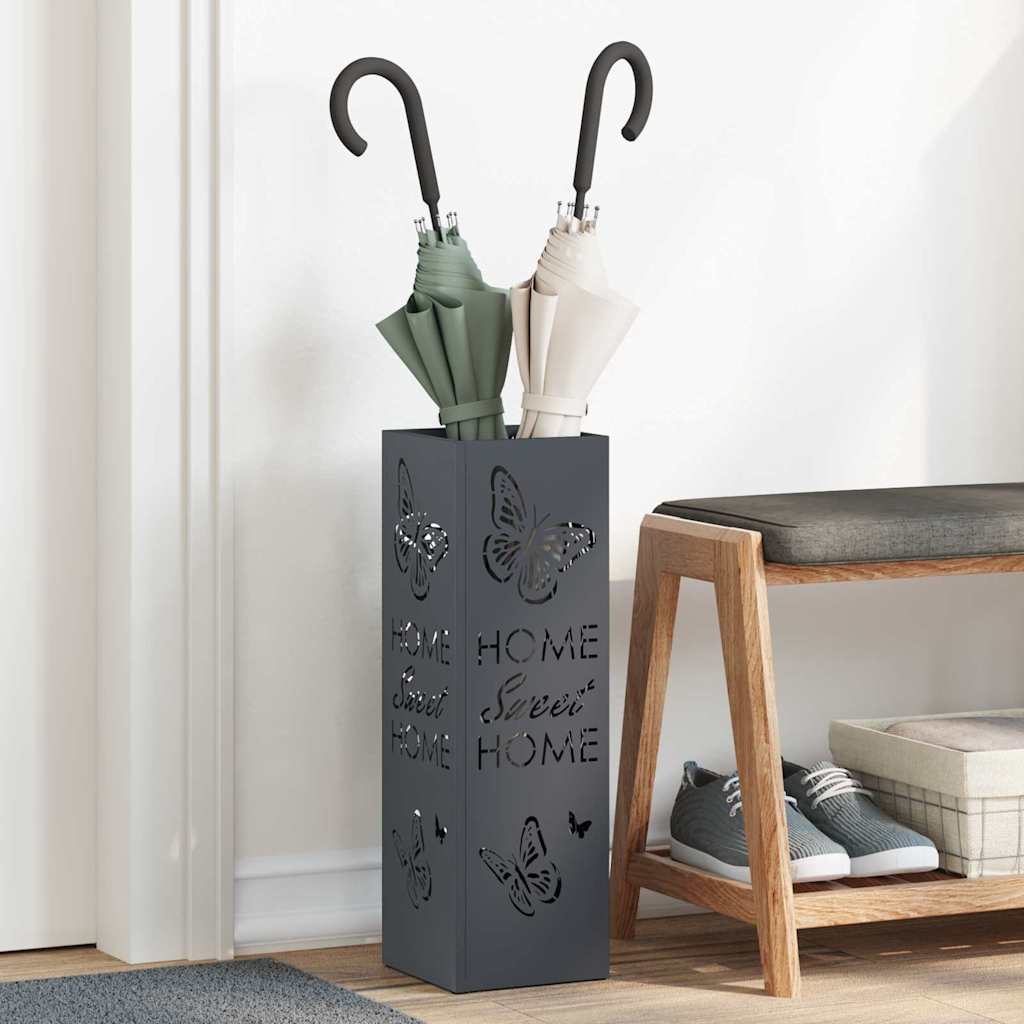 Stalak za kišobran Antracit 15,5 x 15,5 x 49 cm Metal