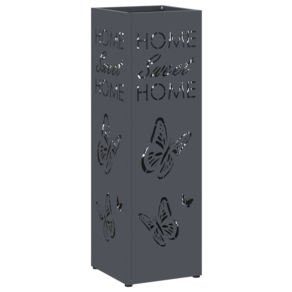 Stalak za kišobrane Antracit 15,5 x 15,5 x 49 cm Čelik