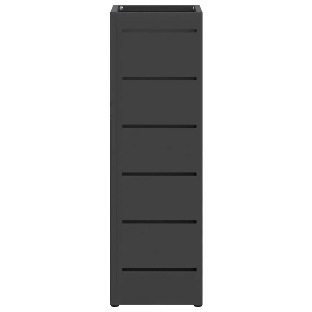 Stalak za kišobran s pohranom Crna 15,5 x 15,5 x 49 cm Metal