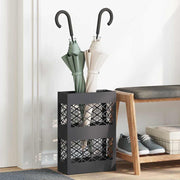 Stalak za kišobran Crna 28 x 12 x 41 cm Čelik
