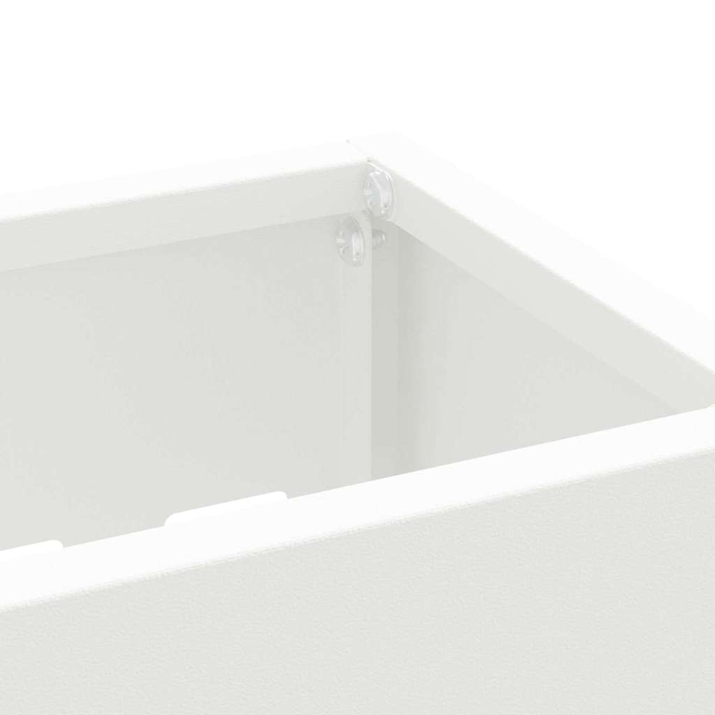 Stalak za kišobran Bijelo 28 x 12 x 41 cm Čelik