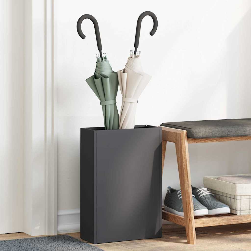 Stalak za kišobrane Crna 28 x 12 x 41 cm Čelik