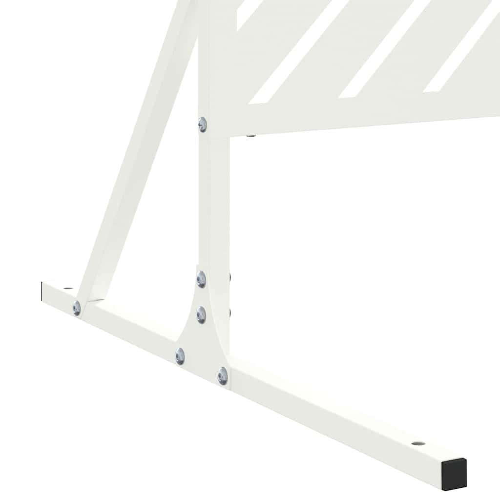 Zaslon za privatnost 100 x 50 x 180 cm Čelik Bijela