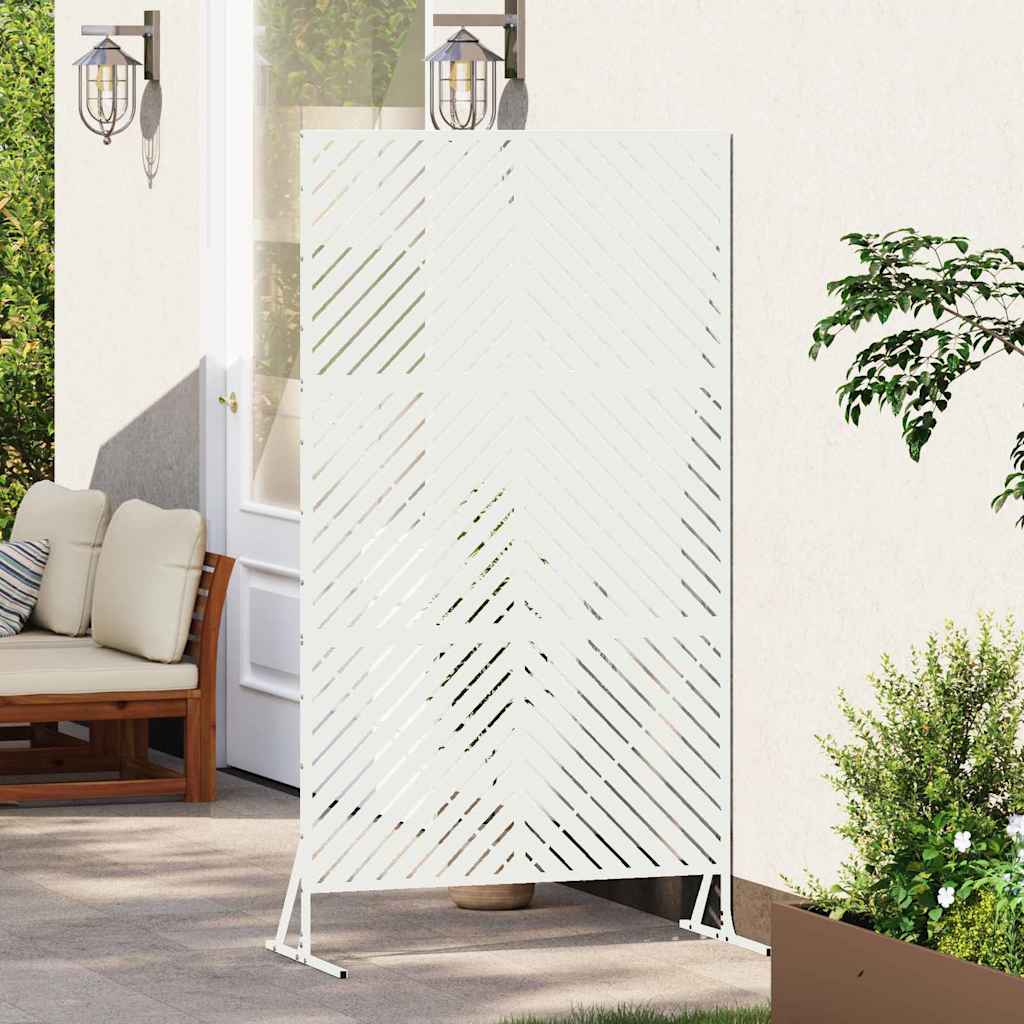Zaslon za privatnost 100 x 50 x 180 cm Čelik Bijela