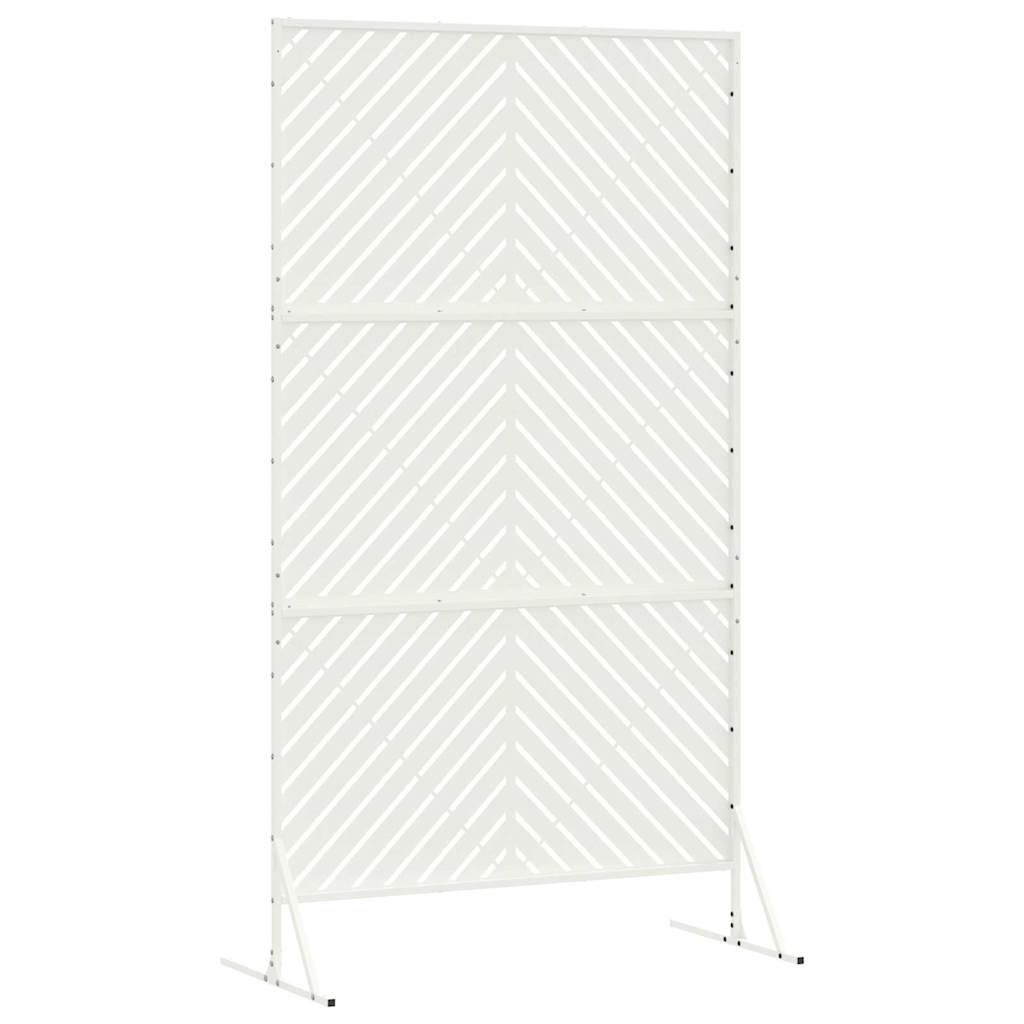 Zaslon za privatnost 100 x 50 x 180 cm Čelik Bijela
