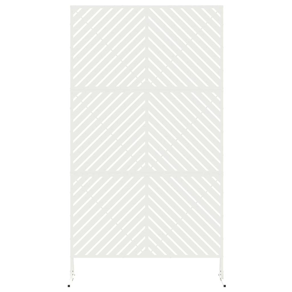 Zaslon za privatnost 100 x 50 x 180 cm Čelik Bijela