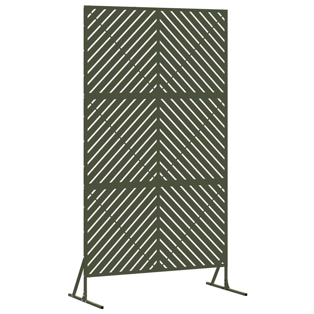 Zaslon za privatnost Maslinasta 100 x 50 x 180 cm Čelik