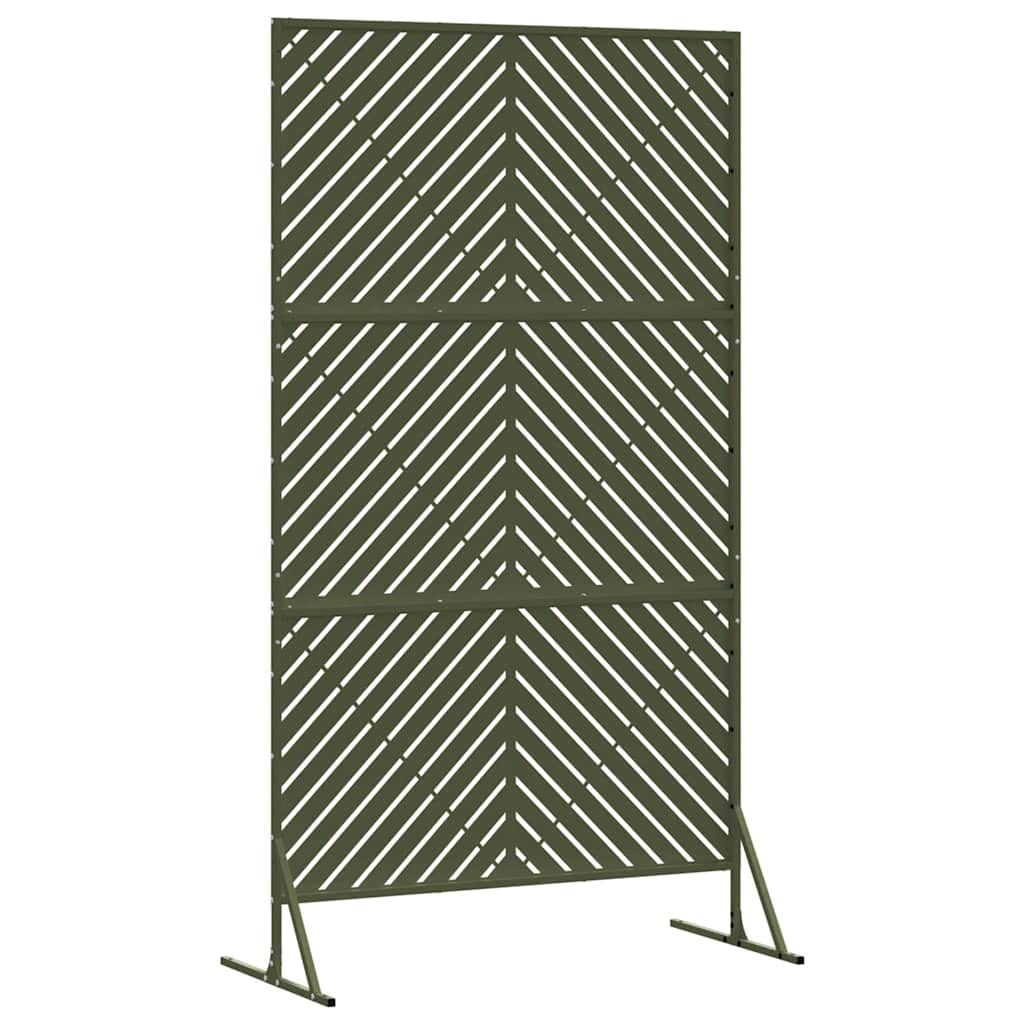Zaslon za privatnost Maslinasta 100 x 50 x 180 cm Čelik