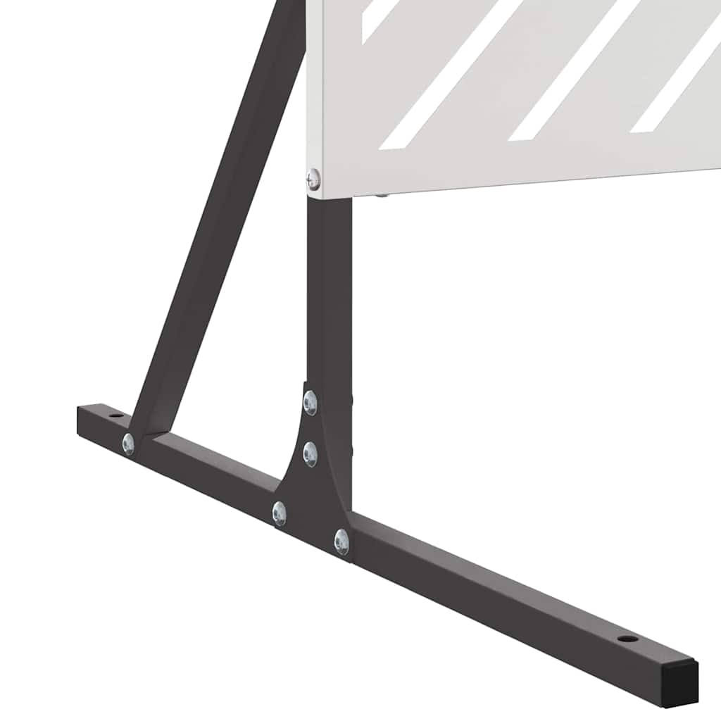 Zaslon za privatnost Siva 100 x 50 x 180 cm Čelik