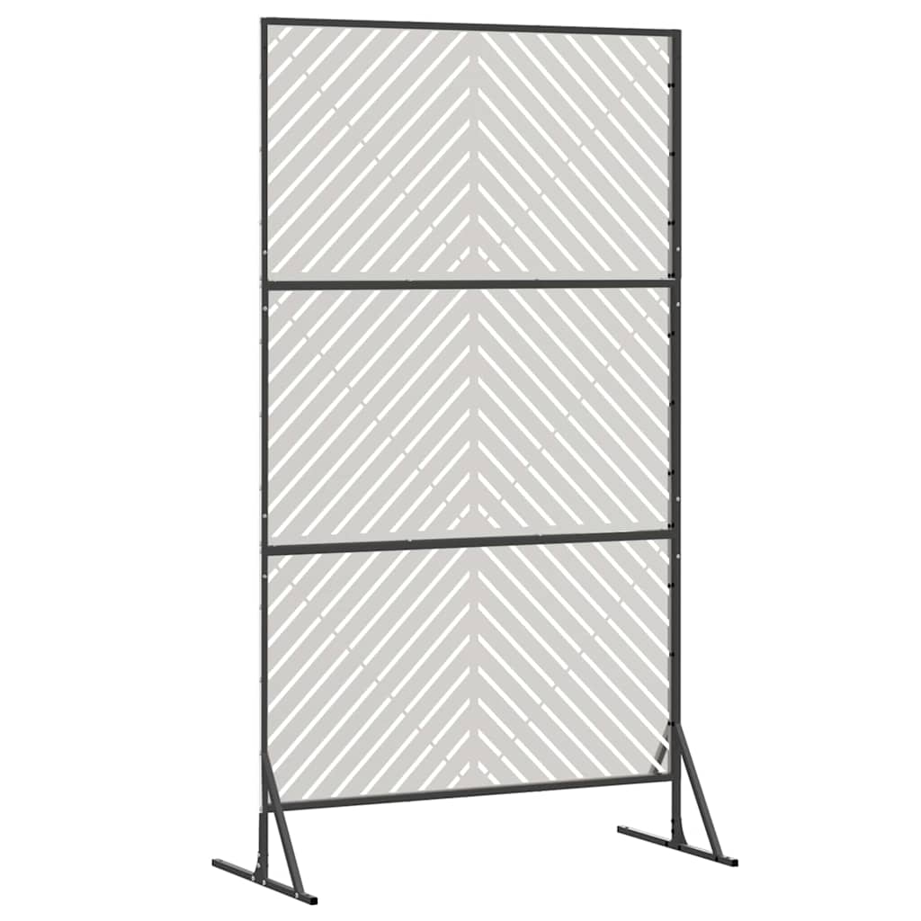 Zaslon za privatnost Siva 100 x 50 x 180 cm Čelik