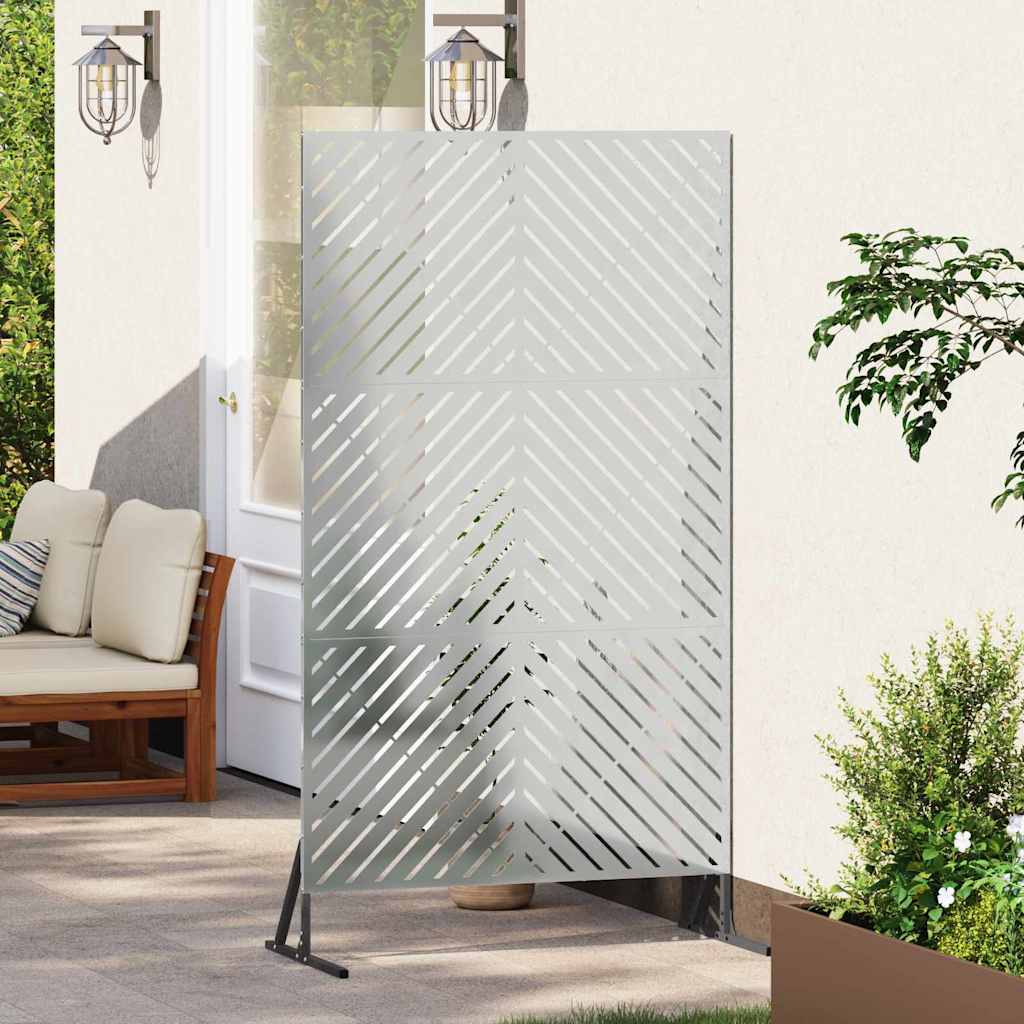 Zaslon za privatnost Siva 100 x 50 x 180 cm Čelik