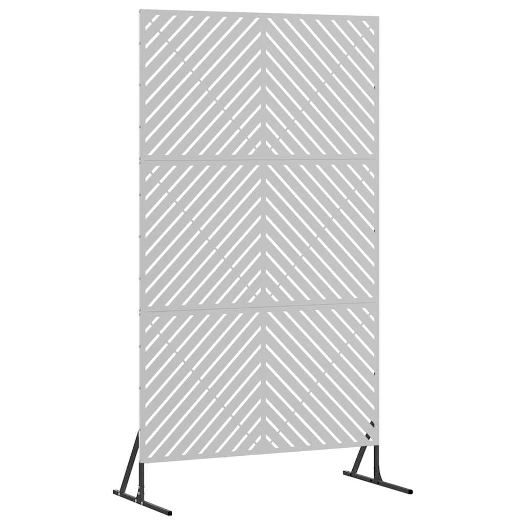 Zaslon za privatnost Siva 100 x 50 x 180 cm Čelik