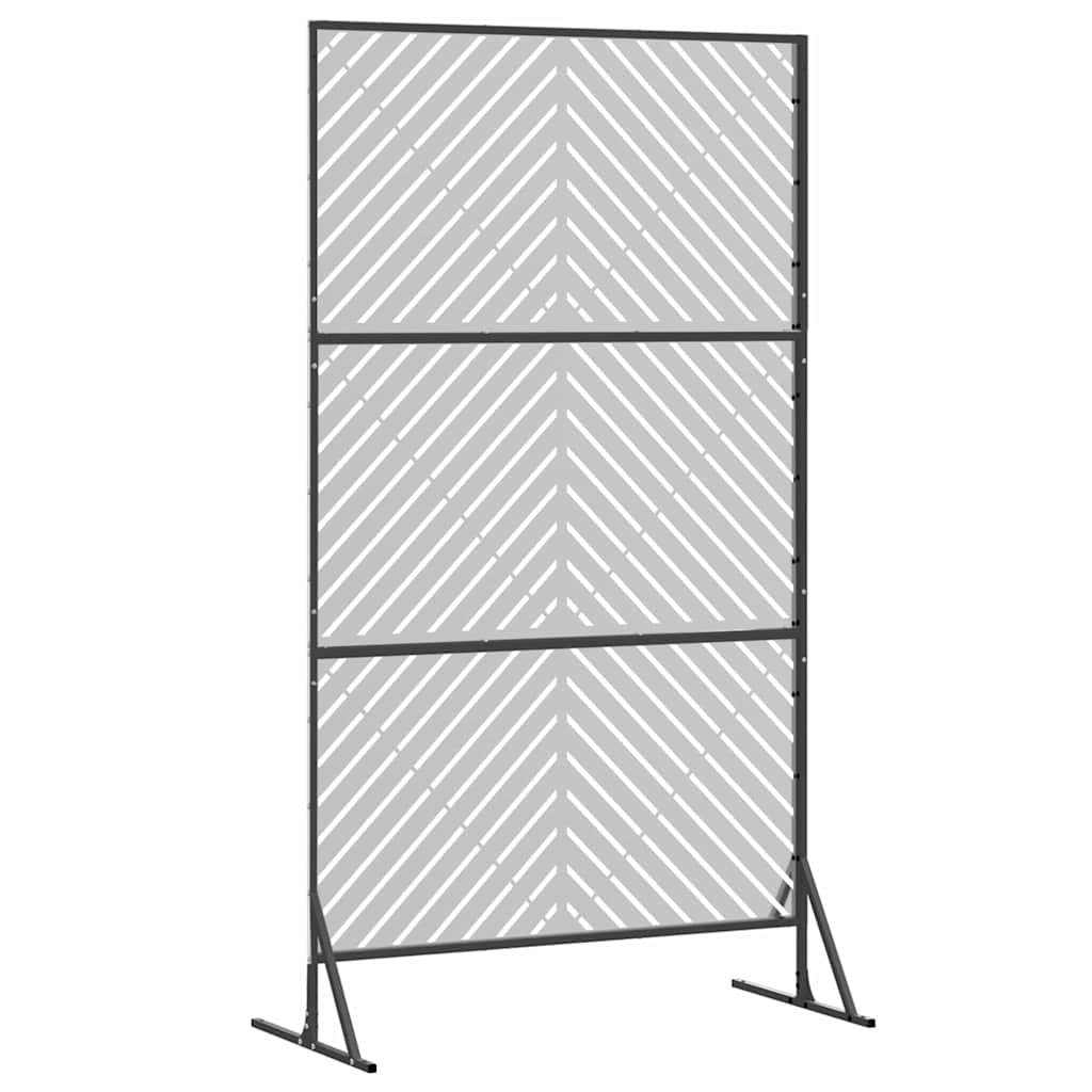 Zaslon za privatnost Siva 100 x 50 x 180 cm Čelik