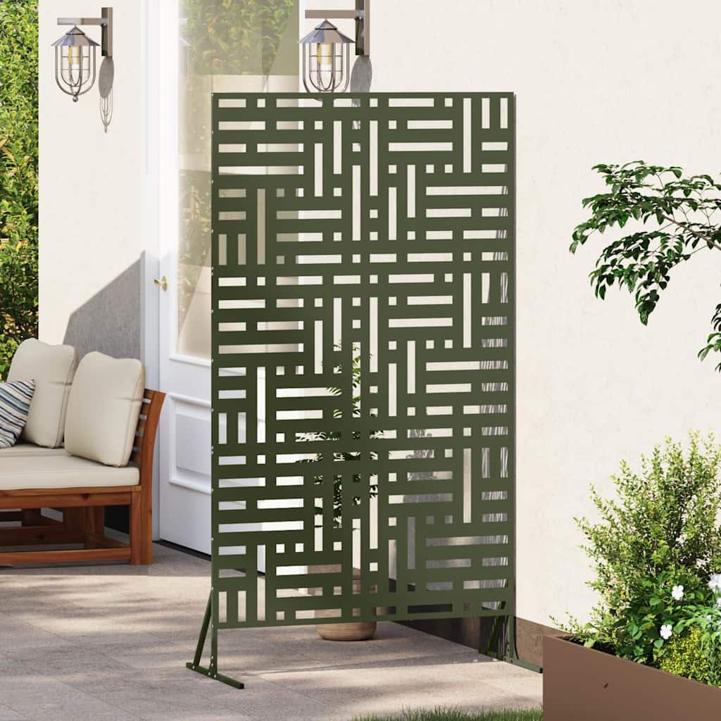 Zaslon za privatnost Maslinasta 100 x 50 x 180 cm Čelik