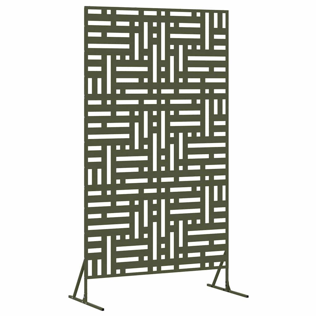 Zaslon za privatnost Maslinasta 100 x 50 x 180 cm Čelik