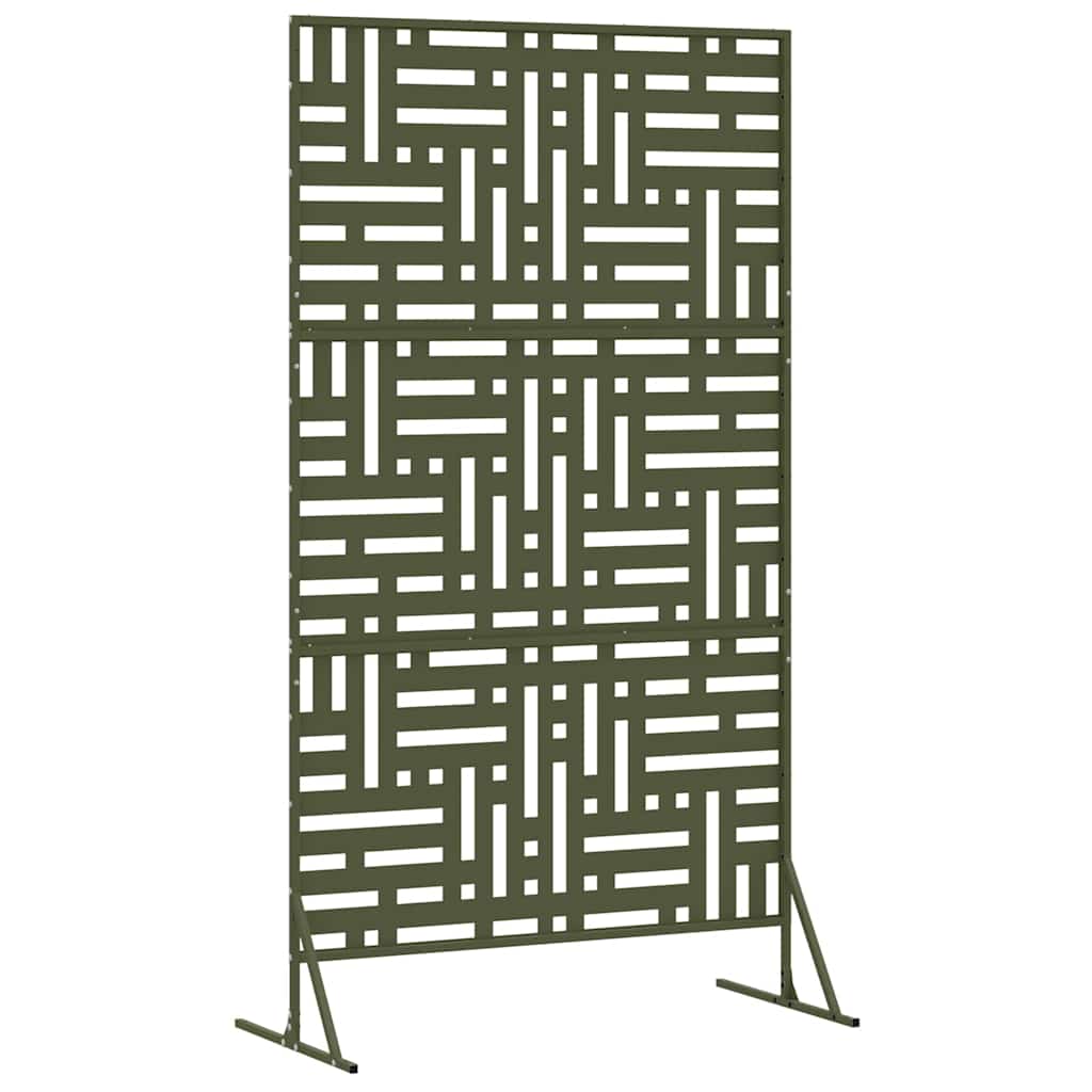 Zaslon za privatnost Maslinasta 100 x 50 x 180 cm Čelik