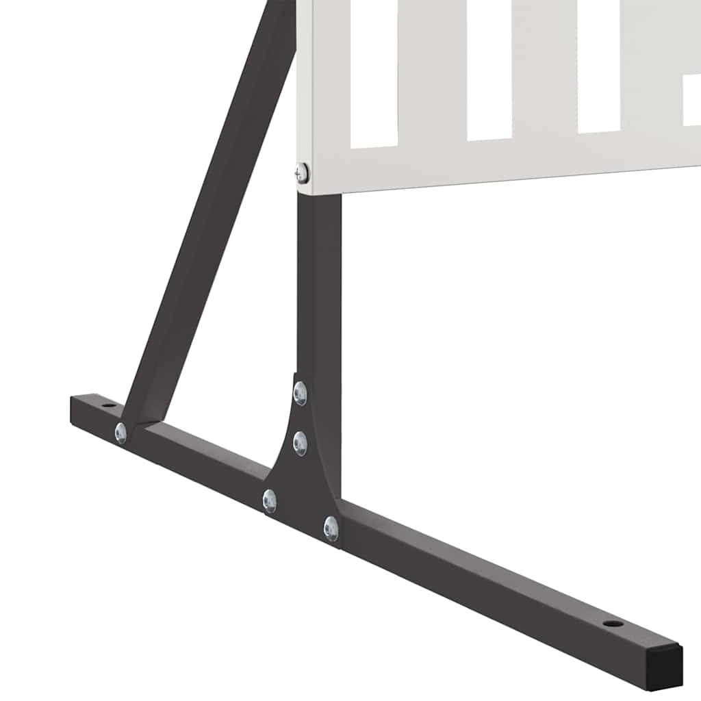 Zaslon za privatnost Siva 100 x 50 x 180 cm Čelik