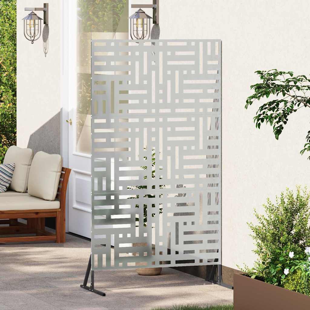 Zaslon za privatnost Siva 100 x 50 x 180 cm Čelik