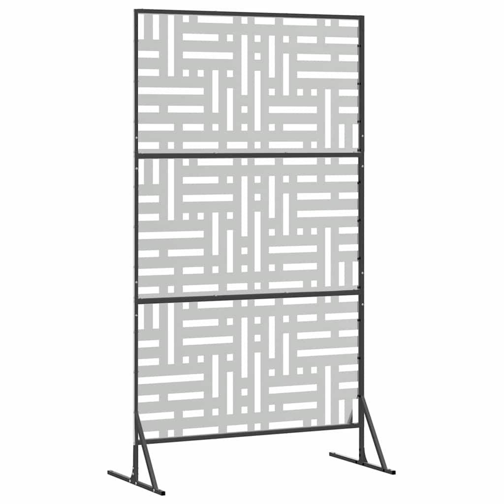 Zaslon za privatnost Siva 100 x 50 x 180 cm Čelik