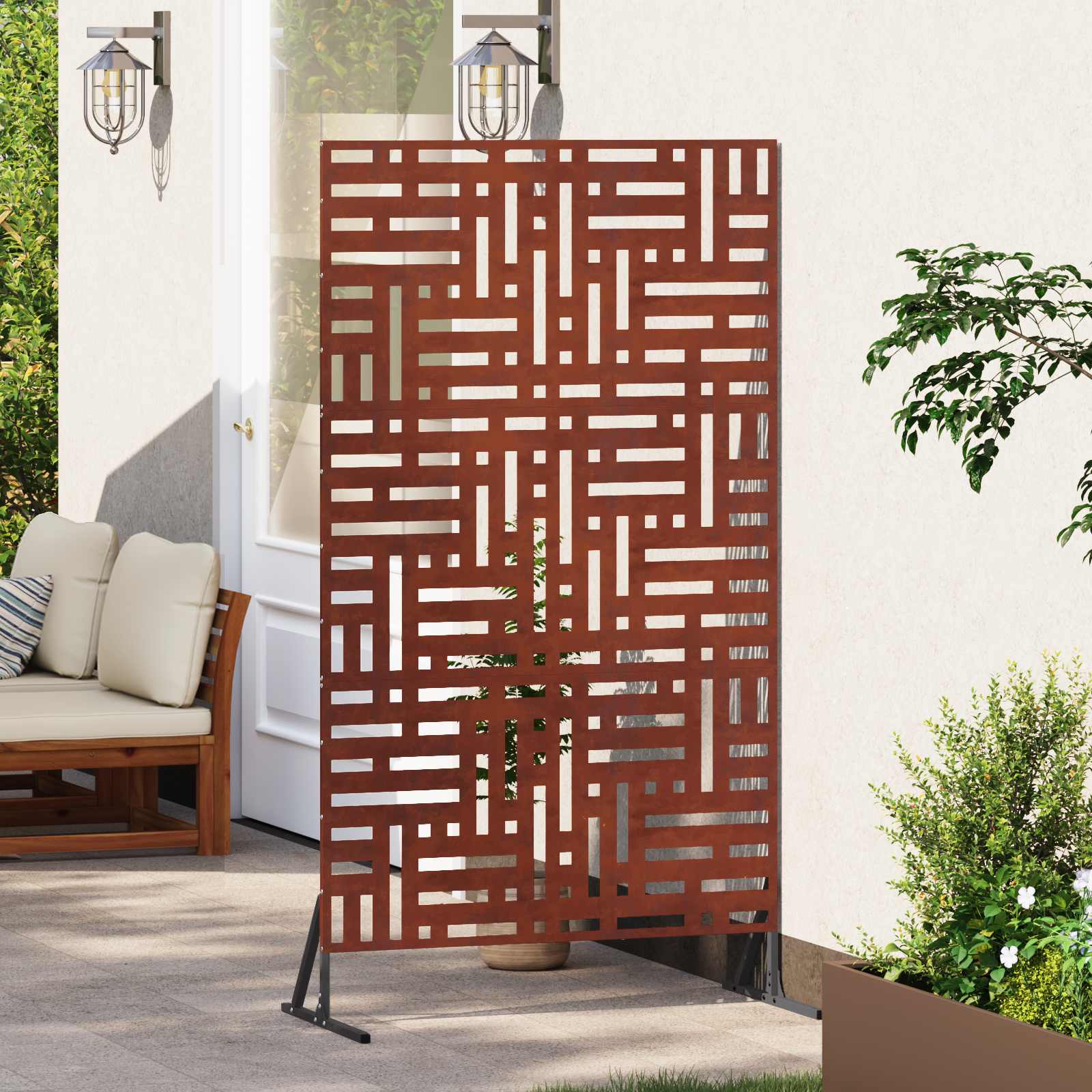 Zaslon za privatnost Siva 100 x 50 x 180 cm
