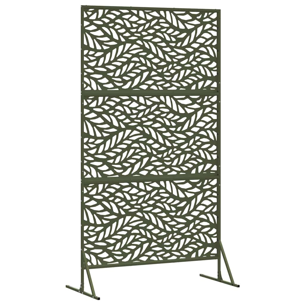 Zaslon za privatnost 100 x 50 x 180 cm Čelik Maslinastozelena
