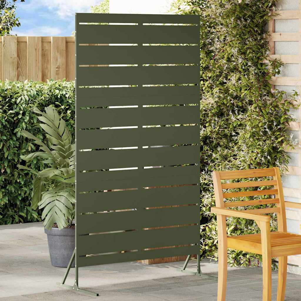 Zaslon za privatnost Maslinasta 100 x 50 x 180 cm Čelik