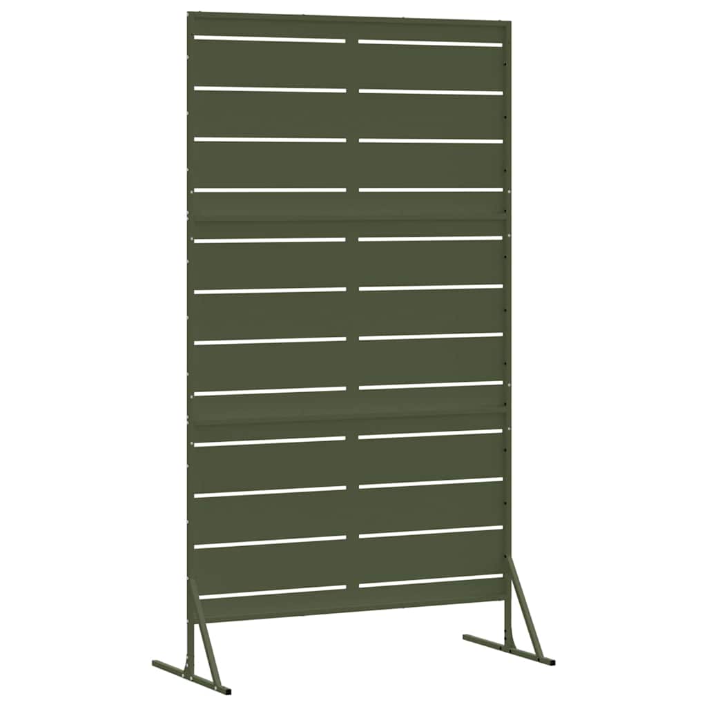 Zaslon za privatnost Maslinasta 100 x 50 x 180 cm Čelik