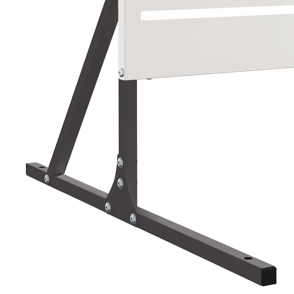 Zaslon za privatnost Siva 100 x 50 x 180 cm Čelik