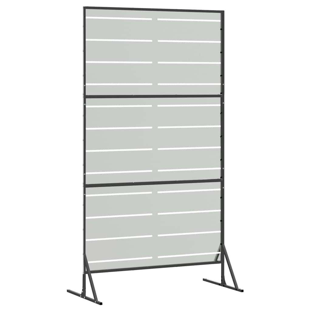 Zaslon za privatnost Siva 100 x 50 x 180 cm Čelik