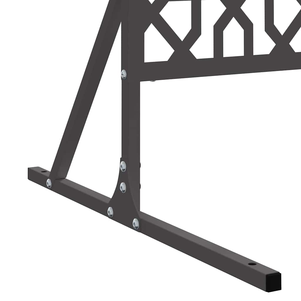 Zaslon za privatnost 100 x 50 x 180 cm Čelik Crna